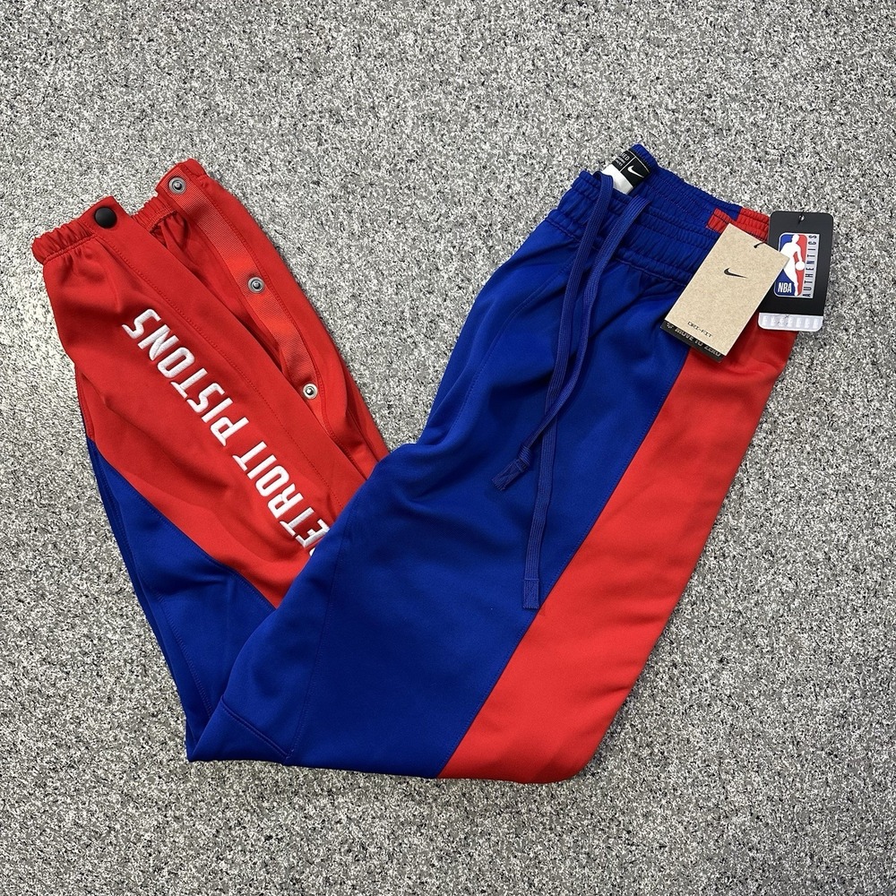 Nike Detroit Pistons Tearaway Game Warm Up Pants PE Mens L NBA Team Issued